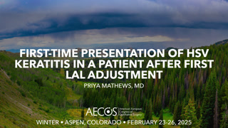 Case: First-time presentation of HSV keratitis in a patient after first LAL